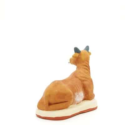 Le boeuf - santon de Provence peint à la main dos