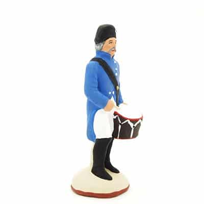 santon peint à la main garde champêtre profil