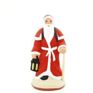 santon de provence peint à la main pere noel