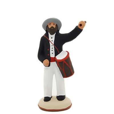 santon de provence peint à la main tambourinaire