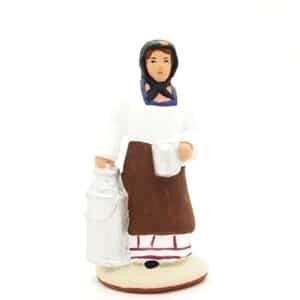 Santon provence peint mains laitière