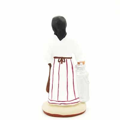 Santon provence peint mains laitière dos