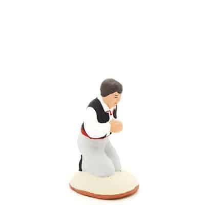 santon de provence peint à la main prieur profil