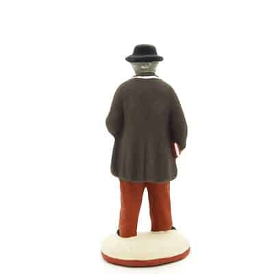 Mistral - santon de Provence peint à la main dos