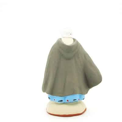 Bergère dans le vent peint main dos