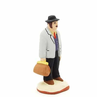 santon de provence peint à la main médecin profil