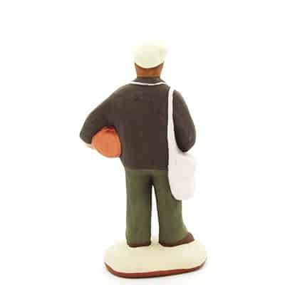 santon de provence peint à la main etameur dos