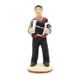 santon peint mains Accordéoniste