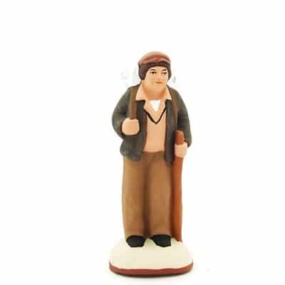 santon de provence peint à la main porteur de glace