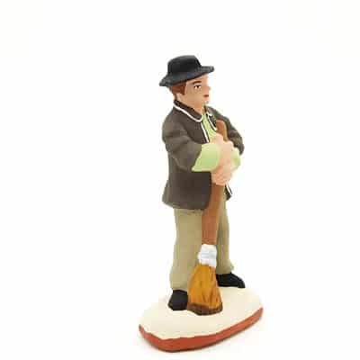 Cantonnier santon peint à la main profil