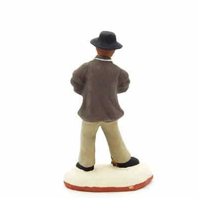 Cantonnier santon peint à la main dos