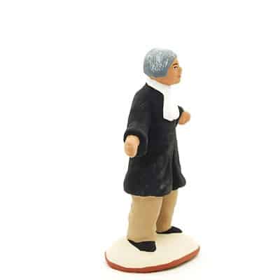 Avocat santon provence peint main profil