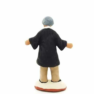 Avocat santon provence peint main dos