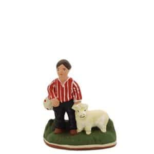 santon-peint-enfant-berger-agneau