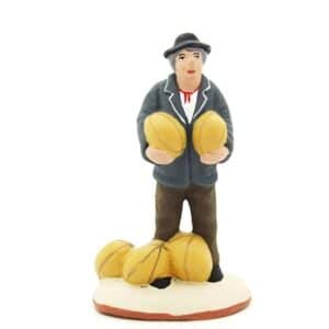 santon de provence peint à la main homme au xmelons