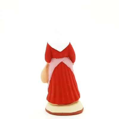 santon peint à la main femme au jambon dos