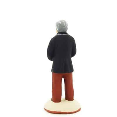 apothicaire santon provence peint main dos