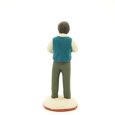 santon de provence peint à la main souffleur de verre dos