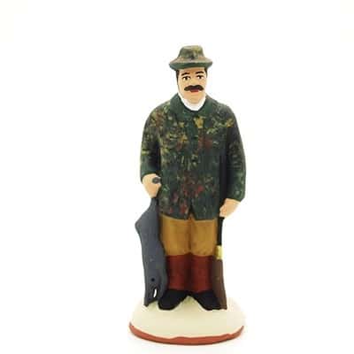 santon de provence le chasseur au lapin