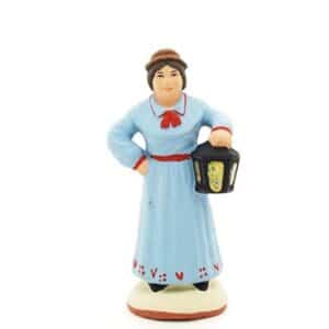 santon de provence la femme à la lanterne