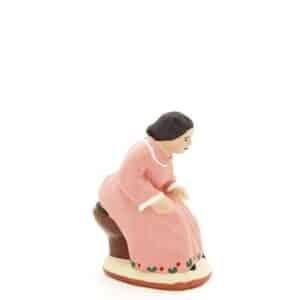 santon peint à la main femme cagadou