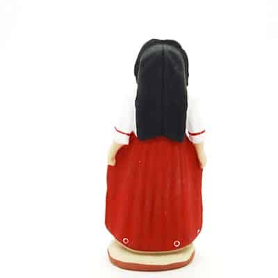 santon de provence l'alsacienne peint à la main dos