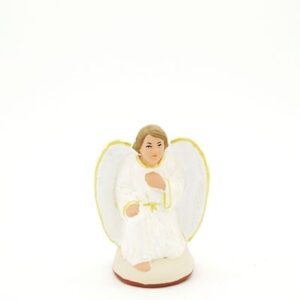 L'ange à genoux peint à la main