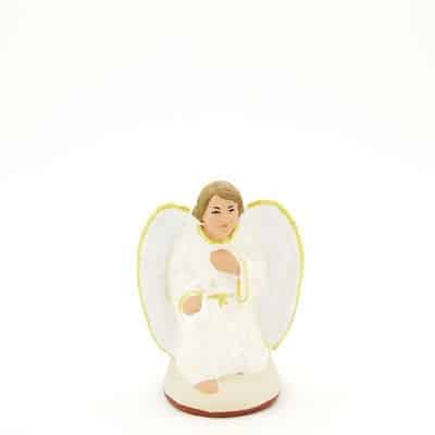 L'ange à genoux peint à la main