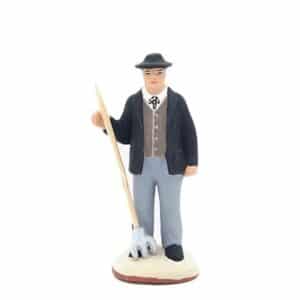 santon de provence peint à la main gardian