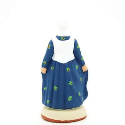 santon de provence la lorraine peint à la main dos