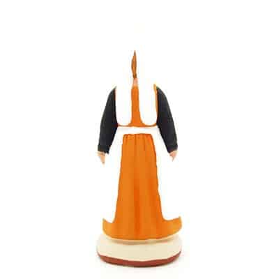 Santon de Provence peint à la main la bretonne dos