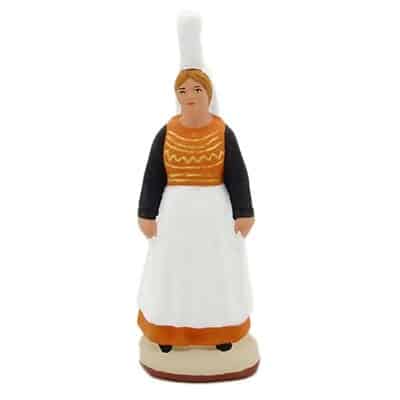 Santon de Provence peint à la main la bretonne