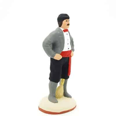 Santon de Provence peint à la main le catalan profil