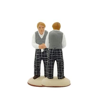 Santon de Provence peint à la main le bossu