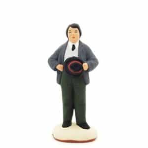 santon de provence vendeur de chapeaux peint à la main