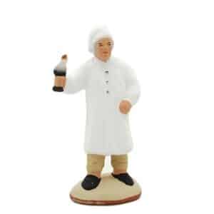 santon de provence homme à la chemise de nuit peint à la main