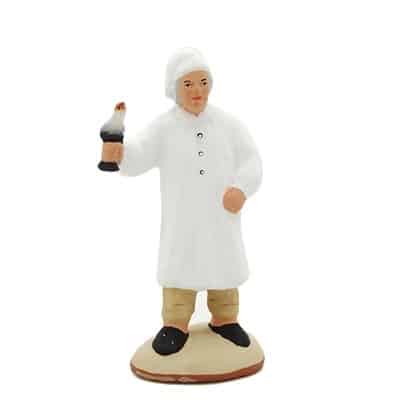 santon de provence homme à la chemise de nuit peint à la main