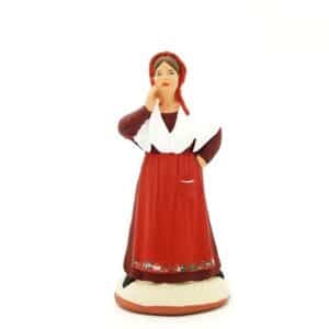 Santon de provence la commère du village peint à la main