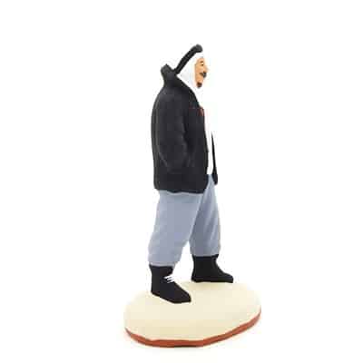 santon de provence Aviateur peint à la main profil