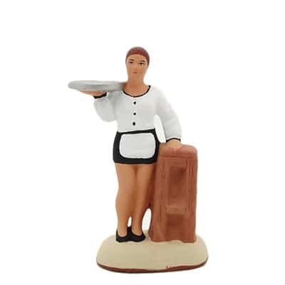 santon de provence Serveuse peint à la main