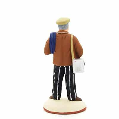 santon de provence Electricien peint à la main dos