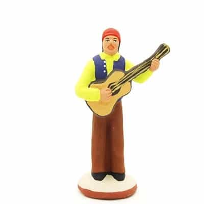 santon de provence peint à la main gitan