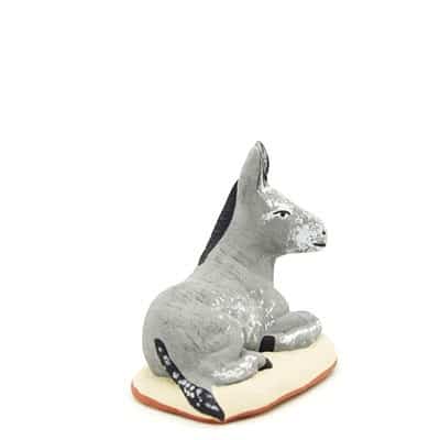 Santon provence peint à la main nouveauté âne 2017 profil