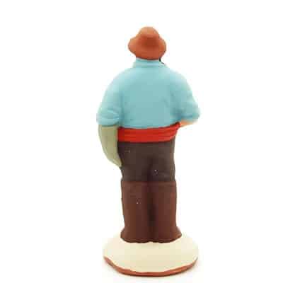 santon de provence le maraicher dos