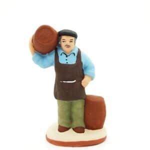 santon de provence peint à la main tonnelier