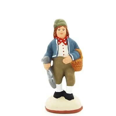 santon de provence peint à la main homme morue