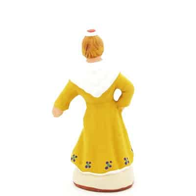 santon peint à la main danseuse dos