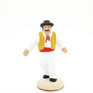 danseur santon de provence peint main