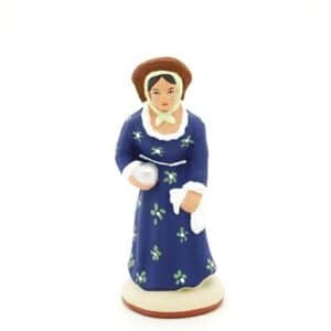 santon peint à la main femme bouliste