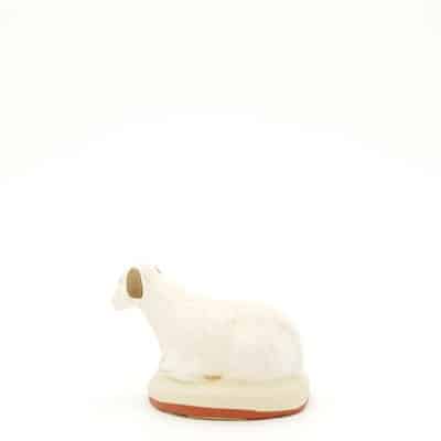 mouton couché mou santon de Provence peint à la main dos